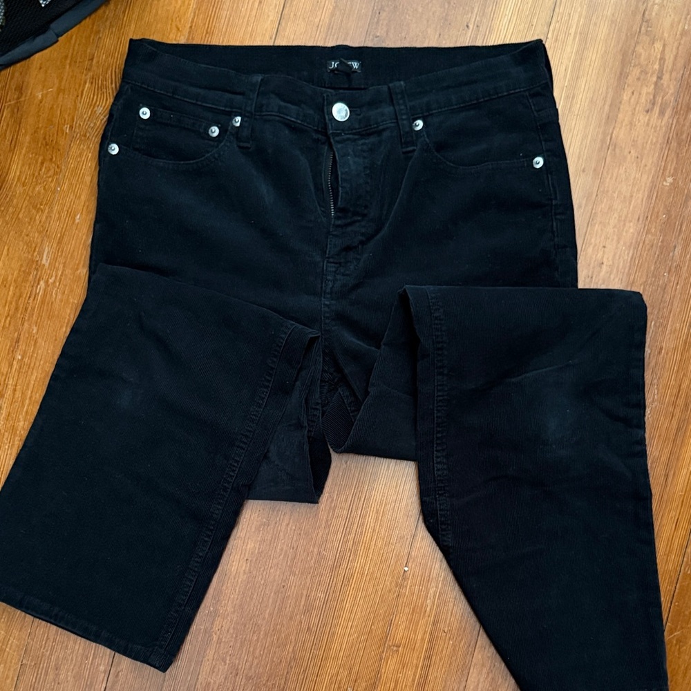 J. Crew Women’s Black Straight-Leg Jeans